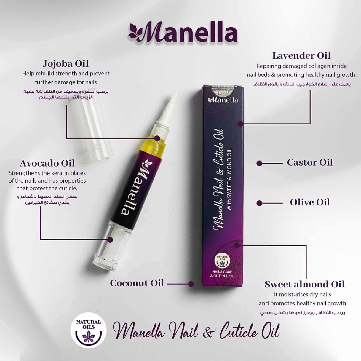 Manella Nail & Cuticle Oil